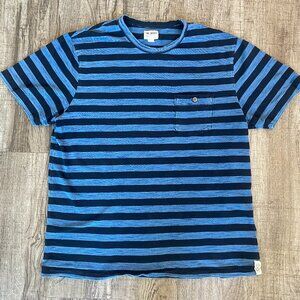 Todd Snyder Blue Striped Shirt Large